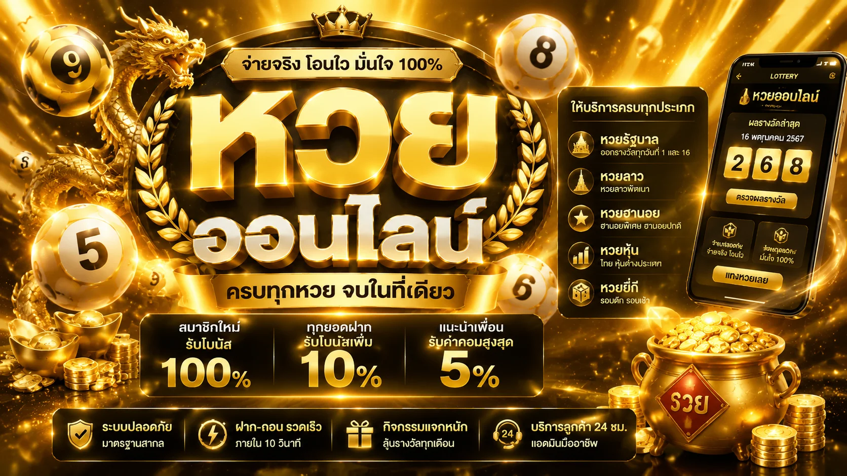 ผลหวยล่าสุด THVIP ตรวจหวยออนไลน์ทุกงวด